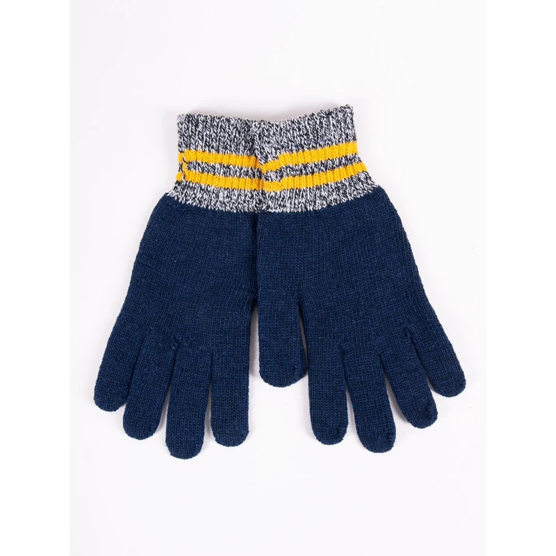 Yoclub Man's Gloves RED-0074F-AA50-006 Navy Blue