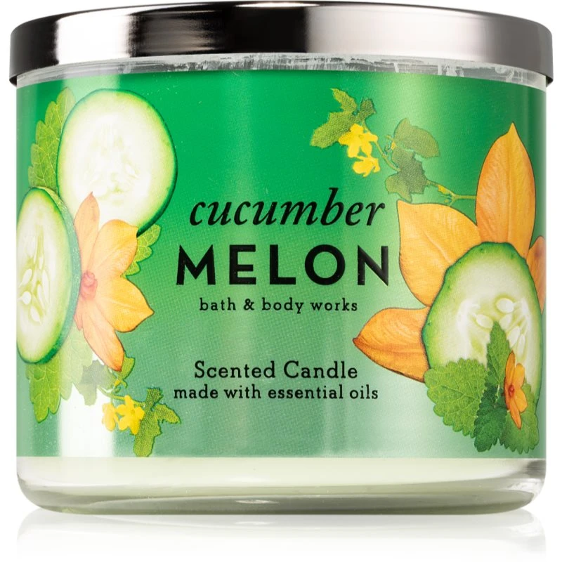 Bath & Body Works Cucumber Melon vonná svíčka 411 g