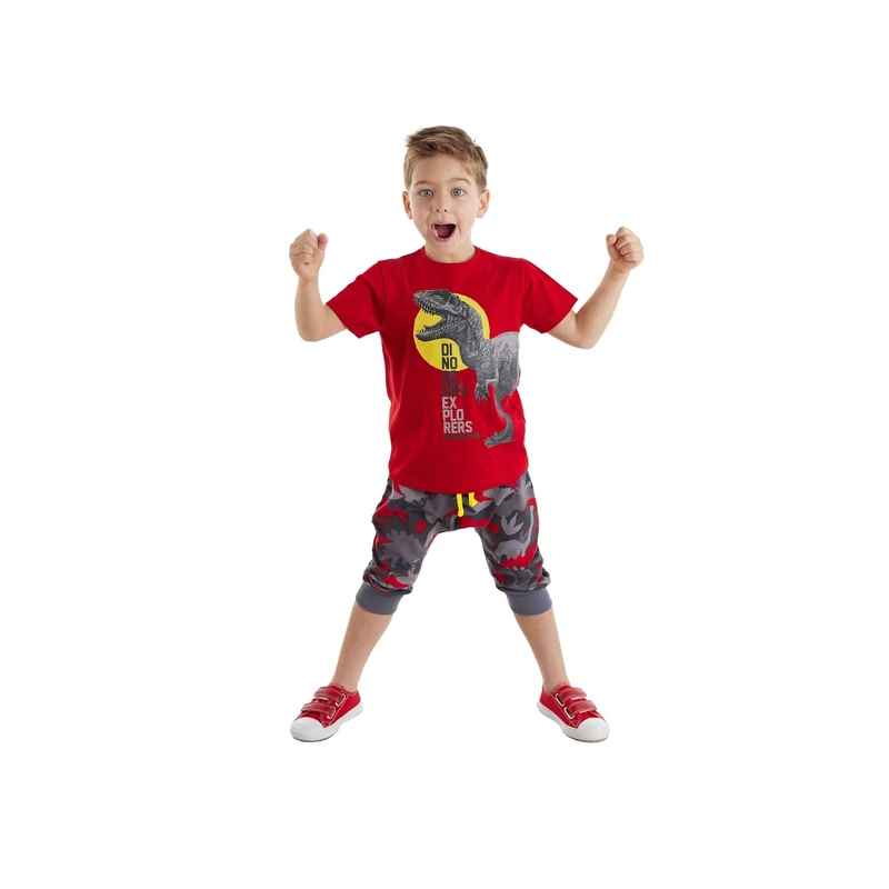 Denokids Dino Camouflage Boys Capri Suite