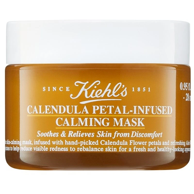 Kiehl´s Calendula Petal-Infused Calming Mask 28 ml pleťová maska W na všechny typy pleti; na citlivou a podrážděnou pleť; na dehydratovanou pleť