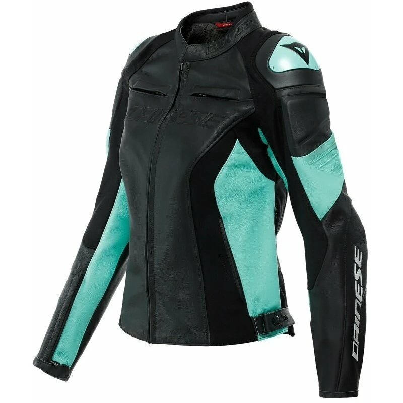 Dainese Racing 4 Lady Black/Acqua Green 42 Kožená bunda