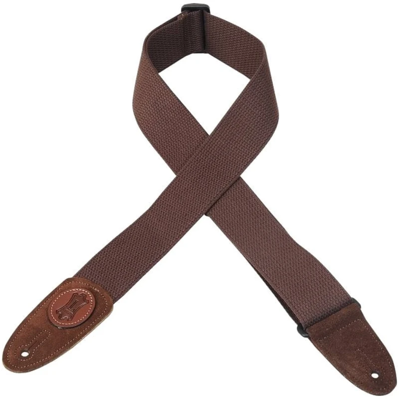 Levys MSSC8 Cotton Guitar Strap, Brown