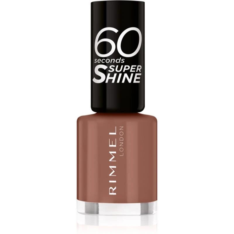 Rimmel 60 Seconds Super Shine lak na nehty odstín 101 Taupe Throwback 8 ml