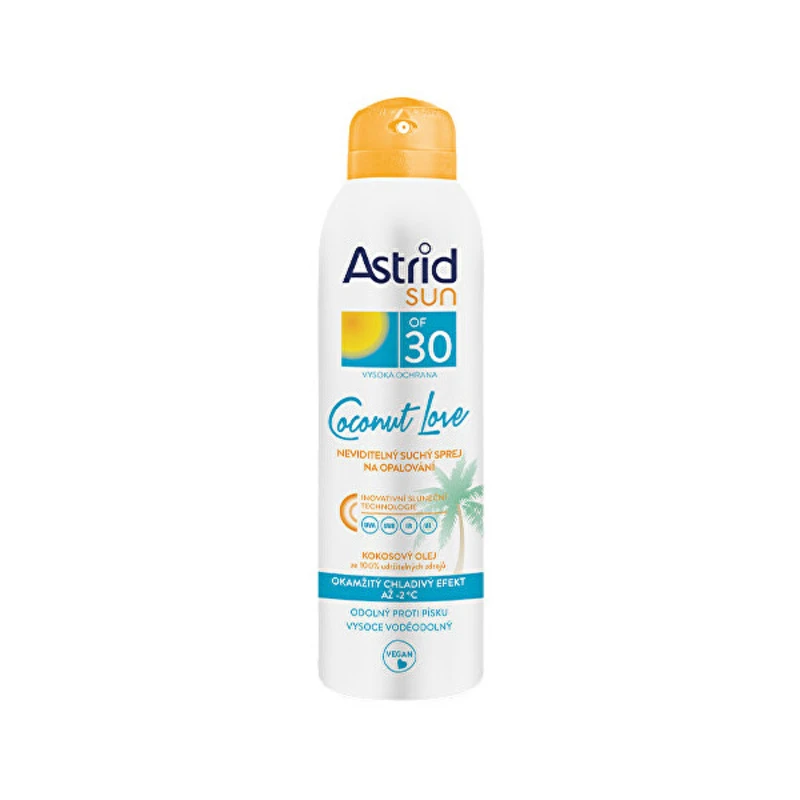 Astrid Neviditelný suchý sprej na opalování OF 30 Coconut Love 150 ml