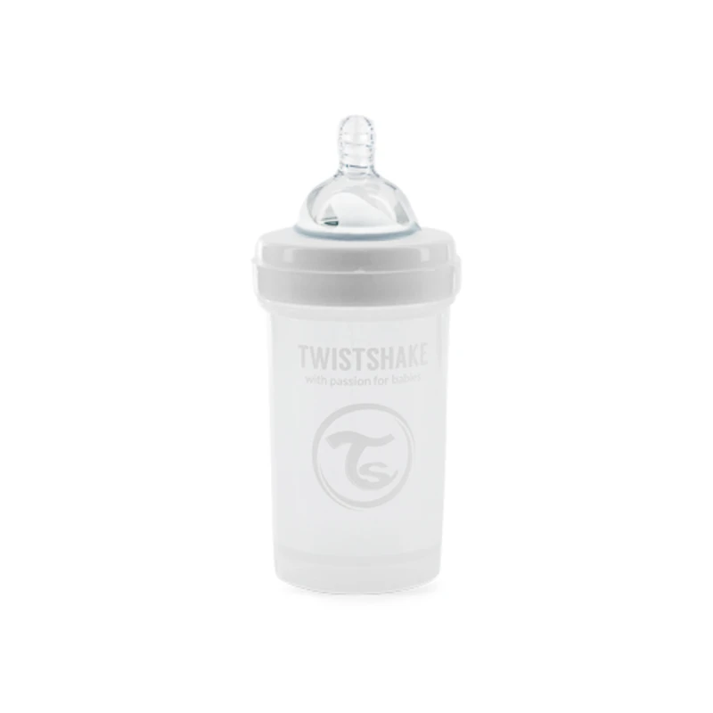 Twistshake Kojenecká láhev Anti-Colic 180 ml bílá