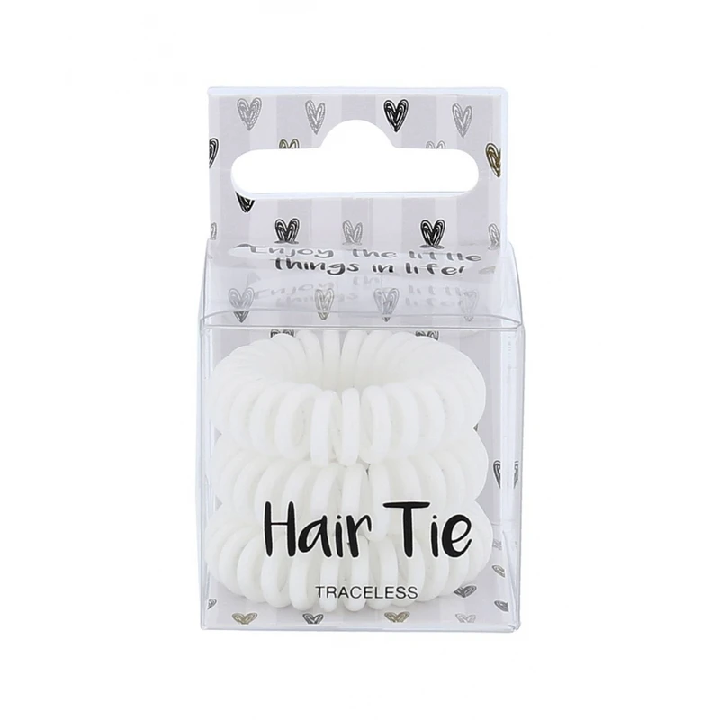 2K Hair Tie 3 ks gumička na vlasy pro ženy White