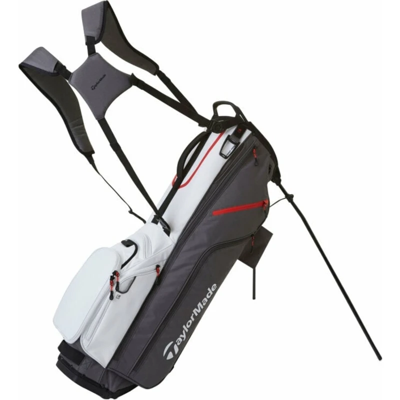 TaylorMade Flextech Stand Bag Gunmetal/White Stand Bag