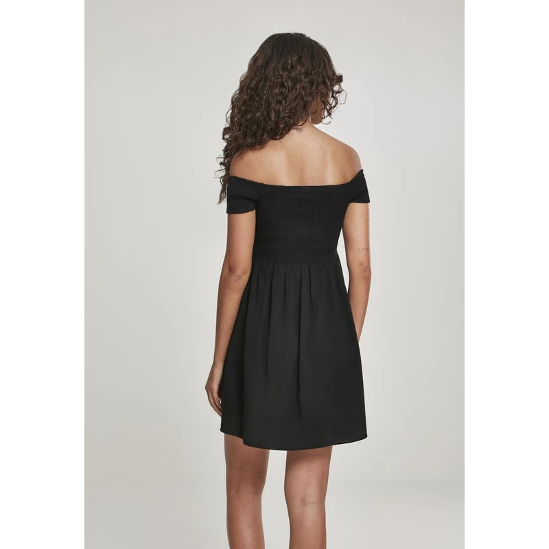 Dámské Smoked Off Shoulder Dress black