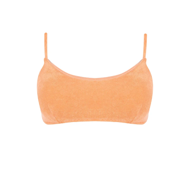 DEFACTO Fall In Love Regular Fit Terry Fabric Bikini Top