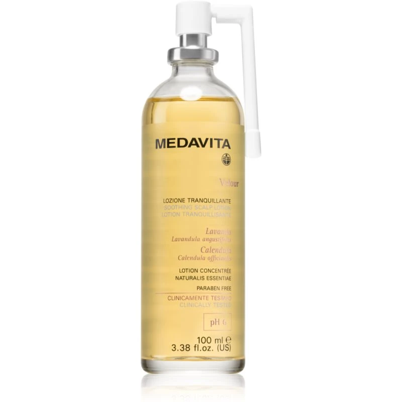 Medavita Velour Soothing Scalp Lotion intenzivní zklidňující péče na vlasy 100 ml