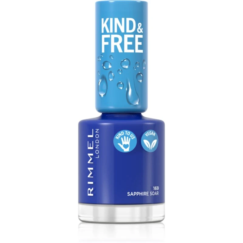 Rimmel Kind & Free lak na nehty odstín 169 Sapphire Soar 8 ml