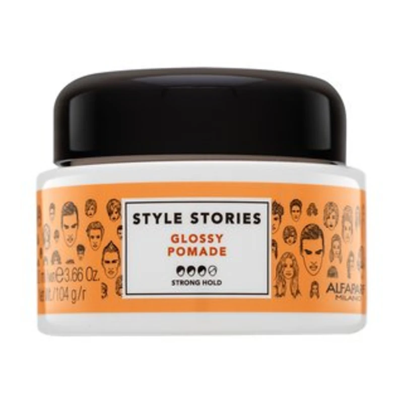 Alfaparf Milano Style Stories The Range Paste tvarující pasta silné zpevnění Glossy Pomade 100 ml