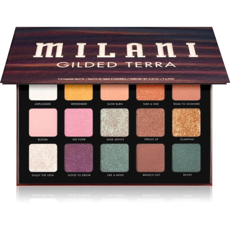 Milani Gilded Terra paletka očních stínů