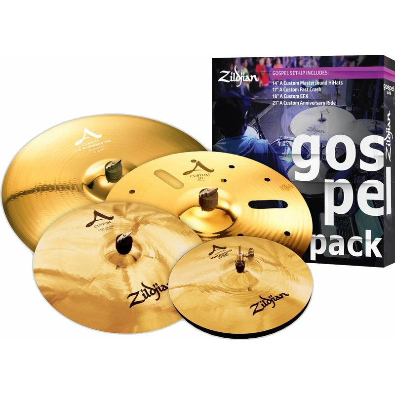 Zildjian AC0801G A Custom Gospel 14/17/18/21 Činelová sada