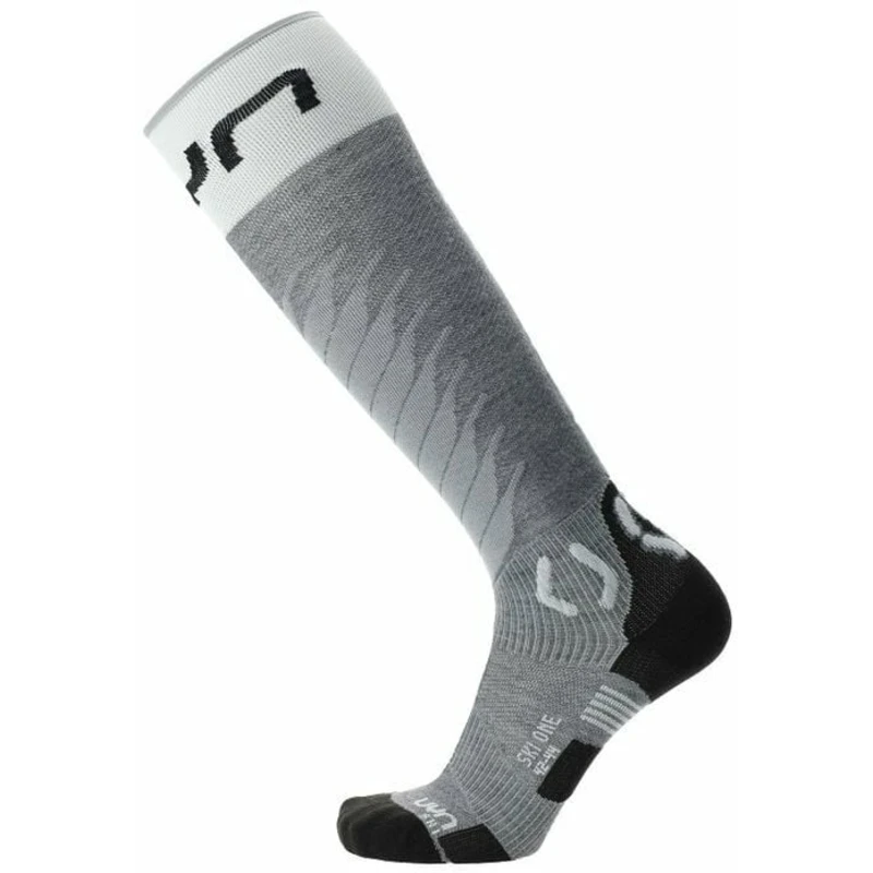 UYN Man Ski One Merino Socks Grey Melange/White 39-41