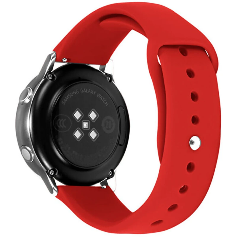 4wrist Silikonový řemínek pro Samsung Galaxy Watch - Red 20 mm