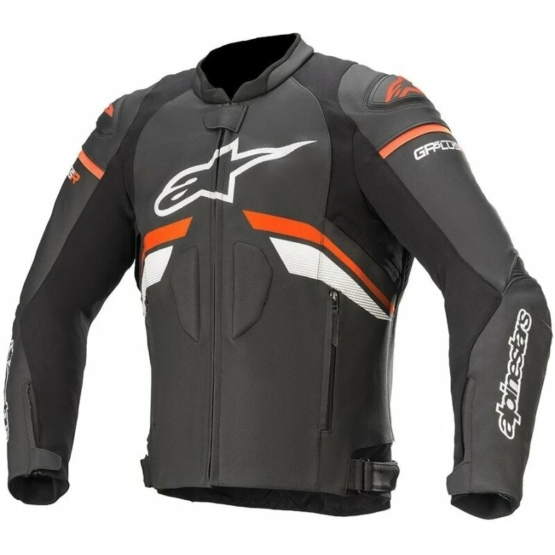 Alpinestars GP Plus R V3 Leather Jacket Black/Red Fluorescent/White 48 Kožená bunda