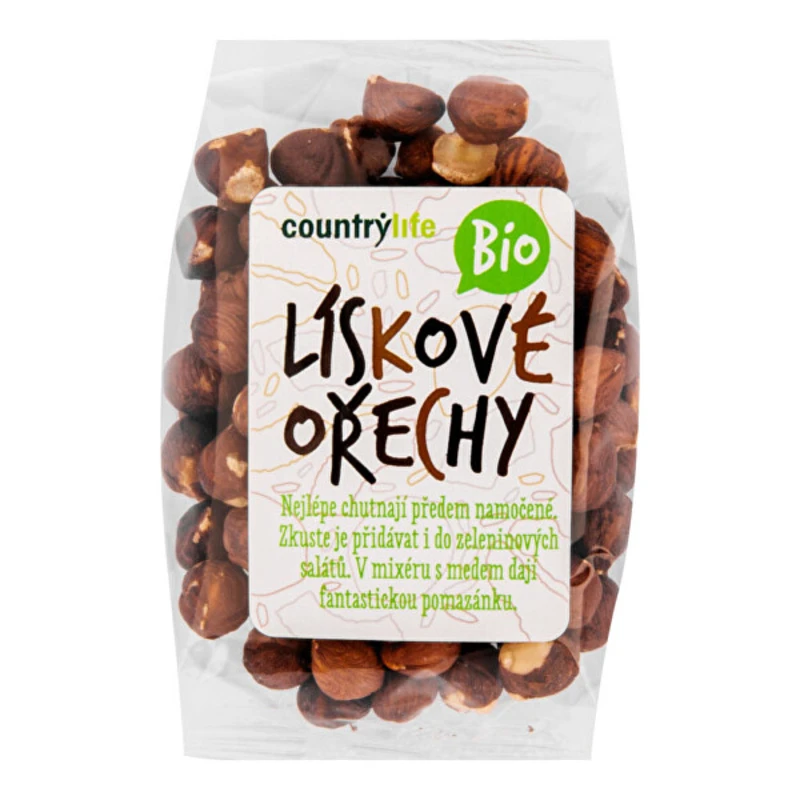 Country Life Lískové ořechy BIO 100 g