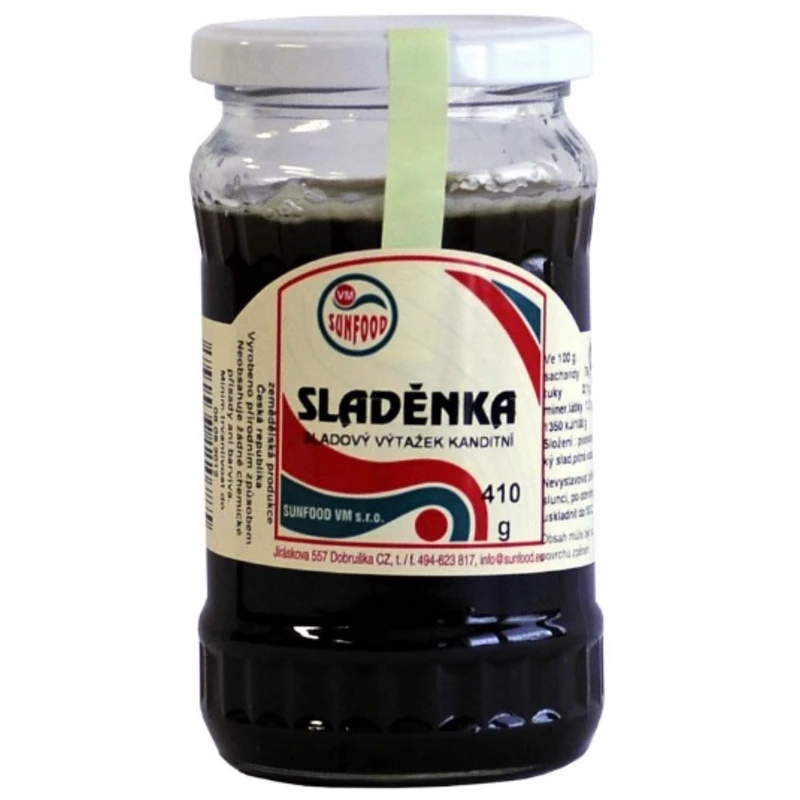 Sunfood Sladěnka - ječmenný slad, sklo 410g