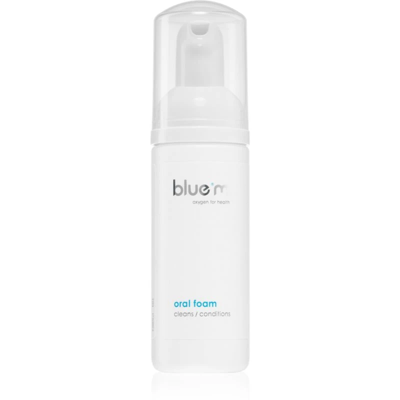 Blue M Oxygen for Health ústní pěna 2 v 1 na čištění zubů a dásní bez kartáčku a vody 50 ml