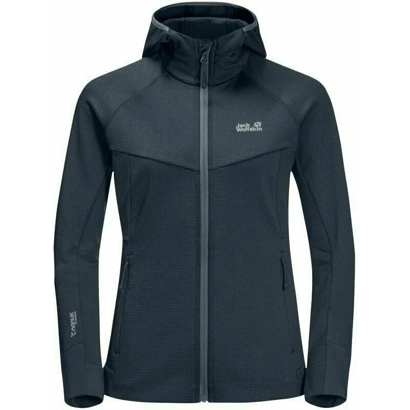 Jack Wolfskin Hydro Grid Fleece W Graphite XS Outdorová bunda