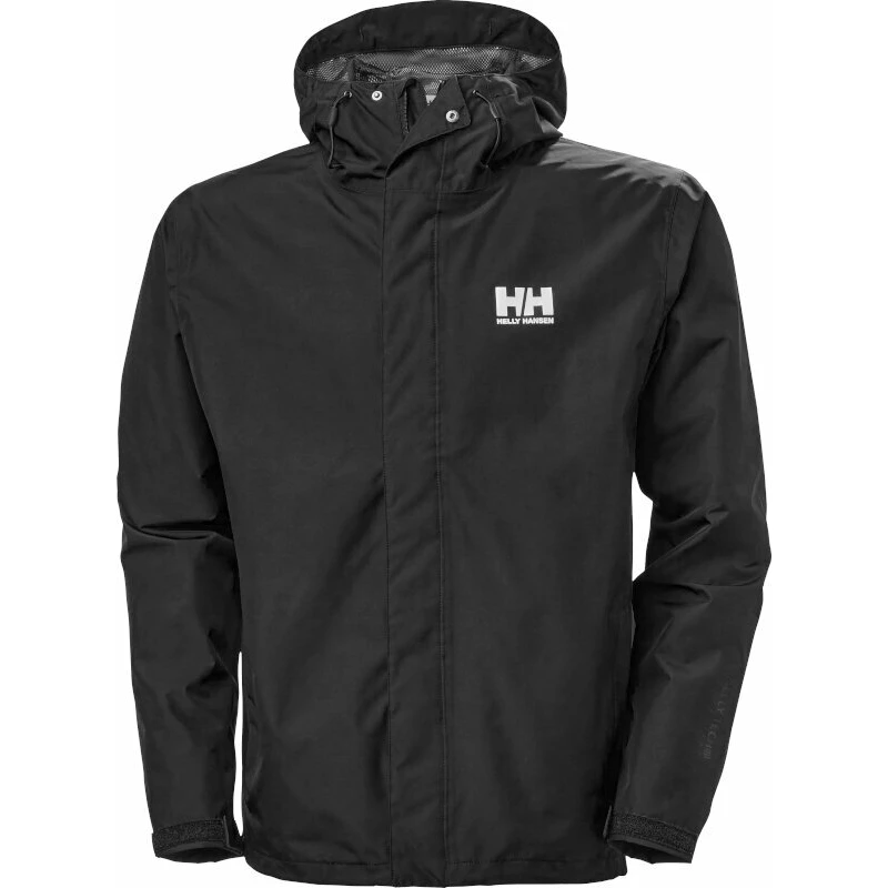 Helly Hansen Men's Seven J Rain Jacket Black L Outdorová bunda