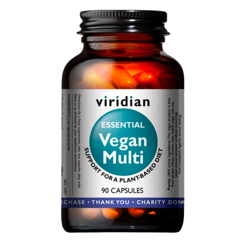 Viridian Vegan Multi (Multivitamín pro vegany) 90 kapslí