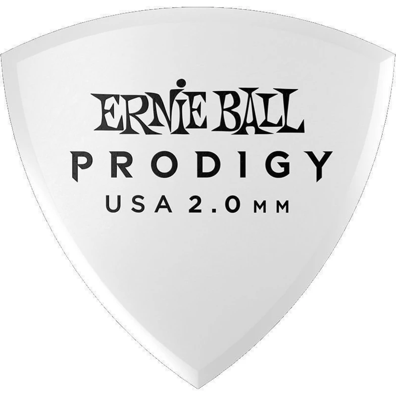 Ernie Ball 2.0mm White Shield Prodigy Picks 6-pack