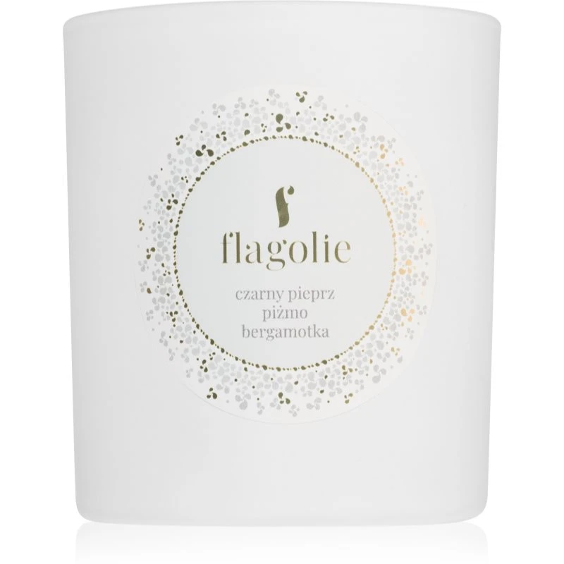 Flagolie White Label Black Pepper, Musk, Bergamot vonná svíčka 150 g