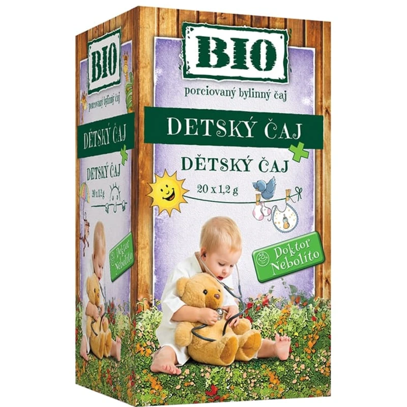 HERBEX Dr. Nebolíto BIO Dětský čaj 20 x 1,5 g