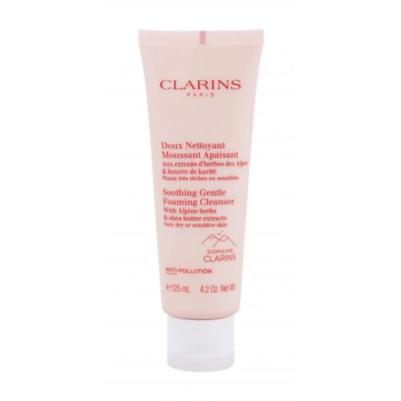 Clarins Jemná zklidňující čisticí pěna pro velmi suchou až citlivou pleť (Soothing Gentle Foaming Cleanser) 125 ml