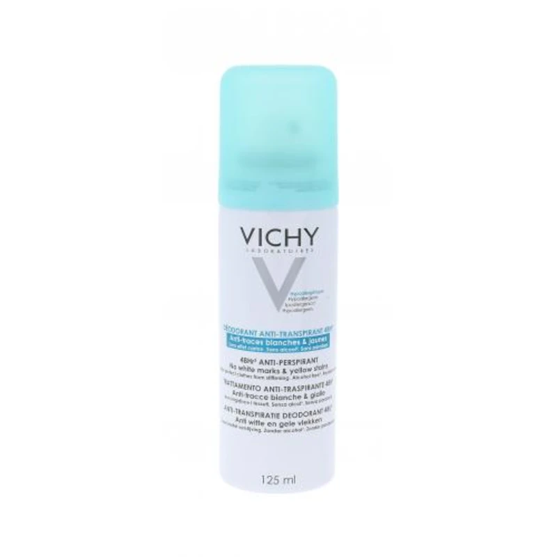 Vichy Deodorant 48h antiperspirant ve spreji proti bílým a žlutým skvrnám 125 ml