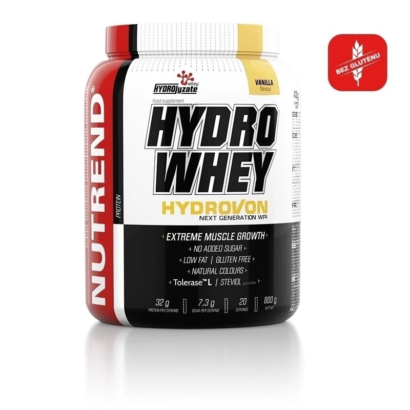 Izolát nativní syrovátkové bílkoviny Nutrend Hydro Whey 800g