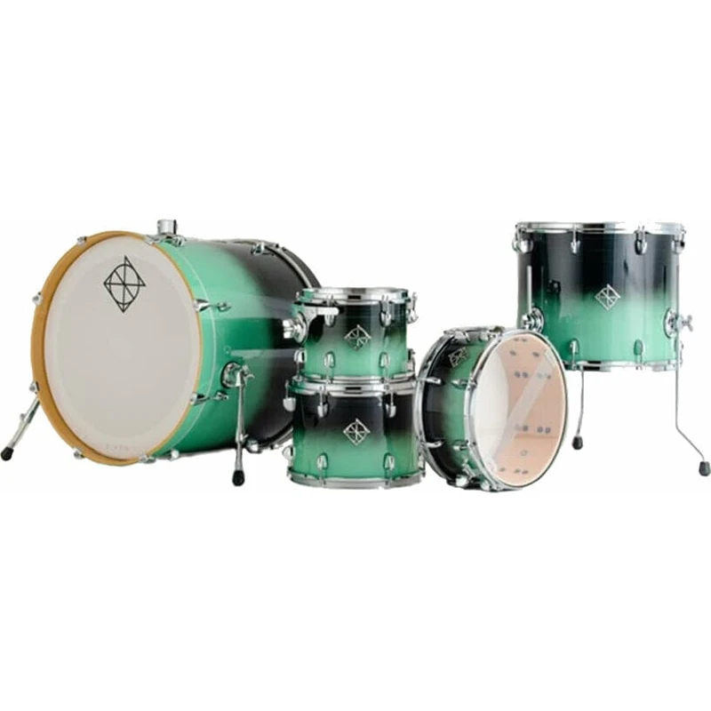 Dixon PODFM522GIF Fuse Maple Shellset Green Ice Fade