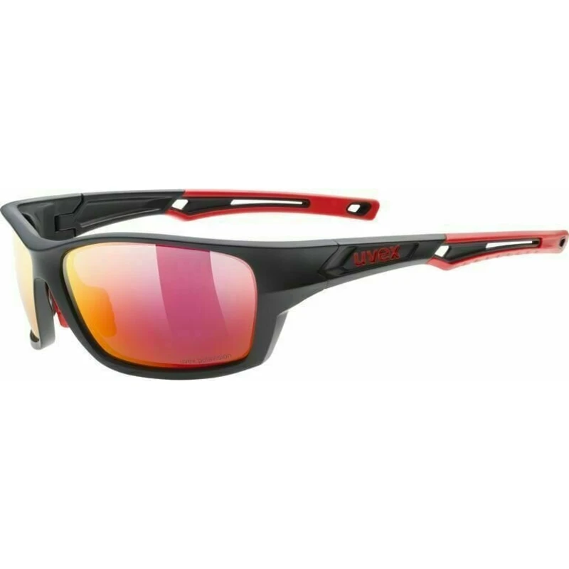 UVEX Sportstyle 232 Polarized Black/Mat Red