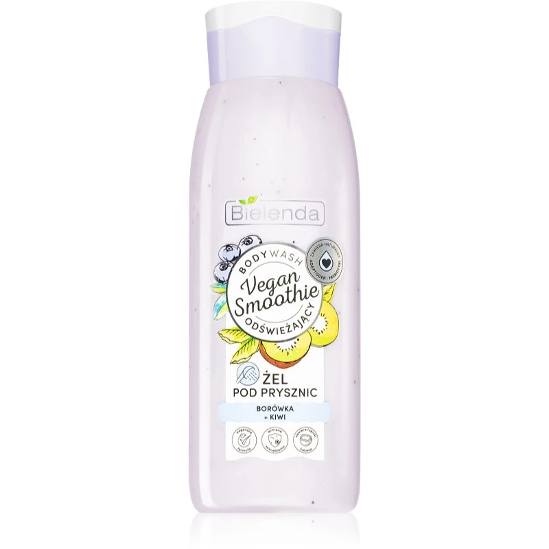 Bielenda Vegan Smoothie Blueberry + Kiwi lahodný sprchový gel 400 ml