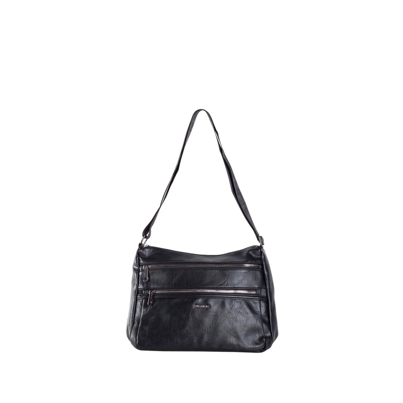 Černá velká crossbody kabelka