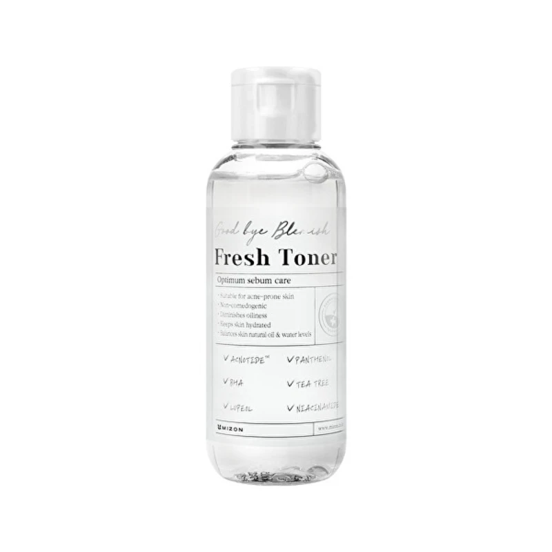 Mizon Good Bye Blemish Fresh Toner zklidňující pleťové tonikum pro problematickou pleť, akné 120 ml