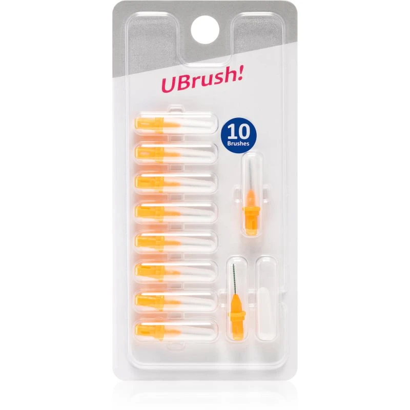 Herbadent UBrush! náhradní mezizubní kartáčky 0,8 mm Orange 10 ks