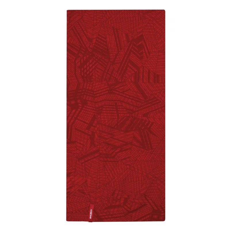 Multifunctional merino scarf HUSKY Merbufe red