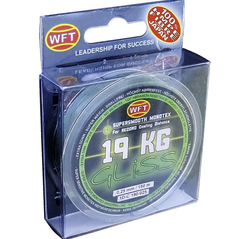 Wft šňůra gliss kg zelená 150 m - 0,14 mm 8 kg