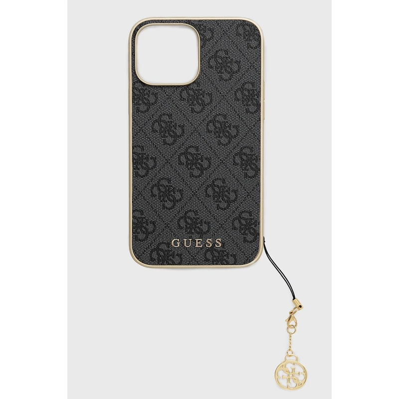 Zadní kryt Guess 4G Charms pro Apple iPhone 13 Pro Max, šedá