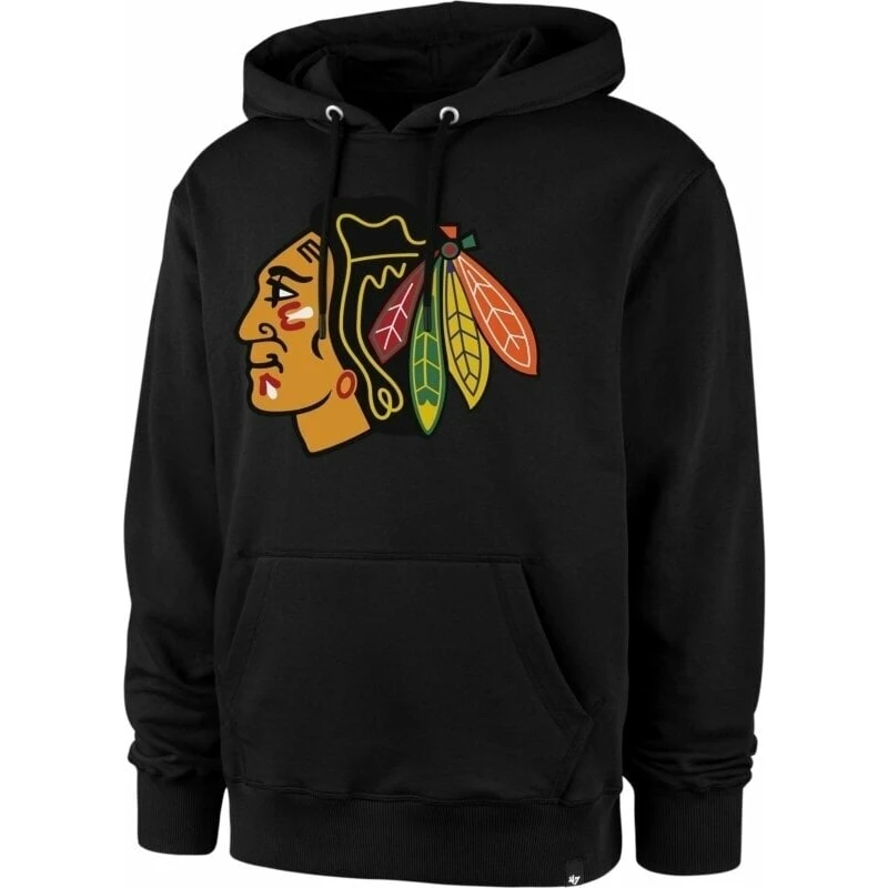 Chicago Blackhawks NHL Imprint Burnside Pullover Hoodie Jet Black M