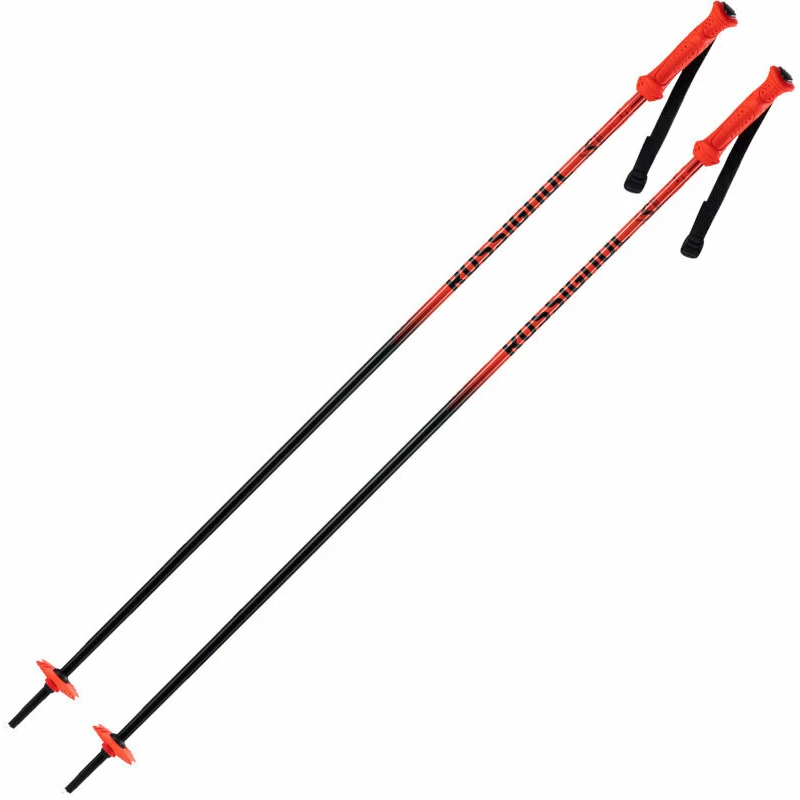 Rossignol Hero Jr Black/Red 110 cm Lyžařské hole