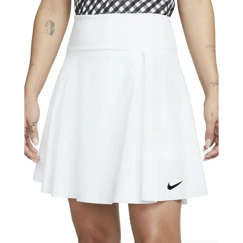 Nike Dri-Fit Advantage Womens Long Golf Skirt White/Black M