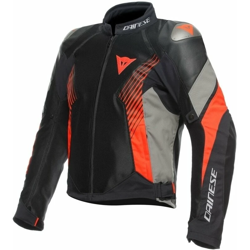 Dainese Super Rider 2 Absoluteshell™ Jacket Black/Dark Full Gray/Fluo Red 46 Textilní bunda