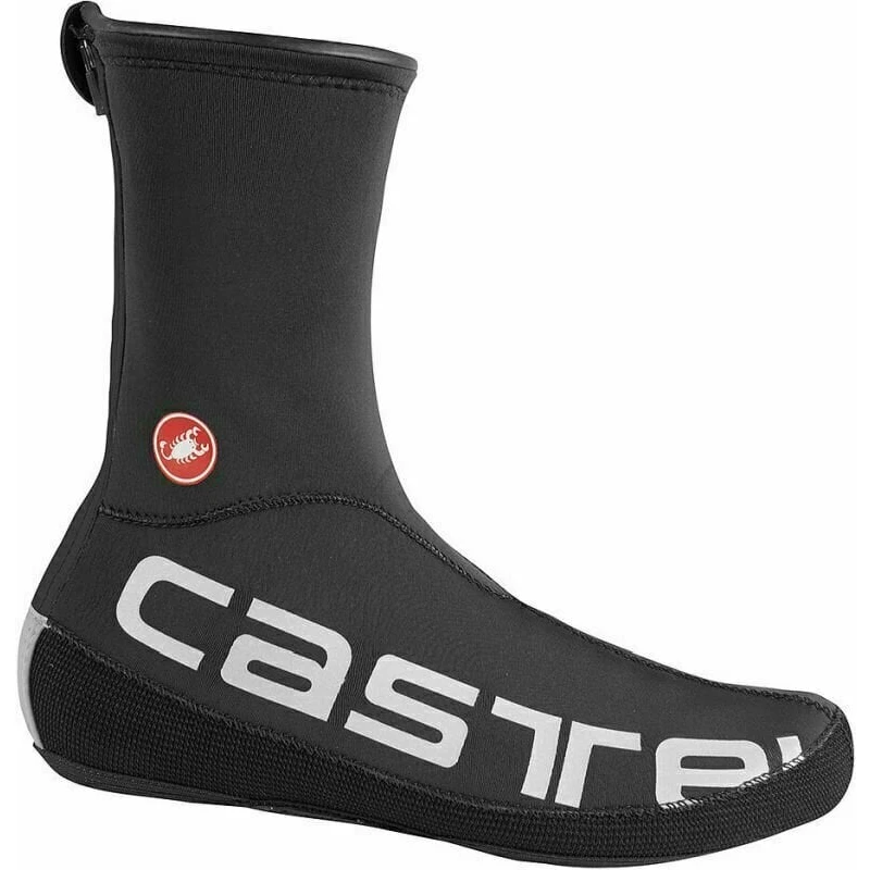 Castelli Diluvio UL Shoecover Black/Silver Reflex 2XL