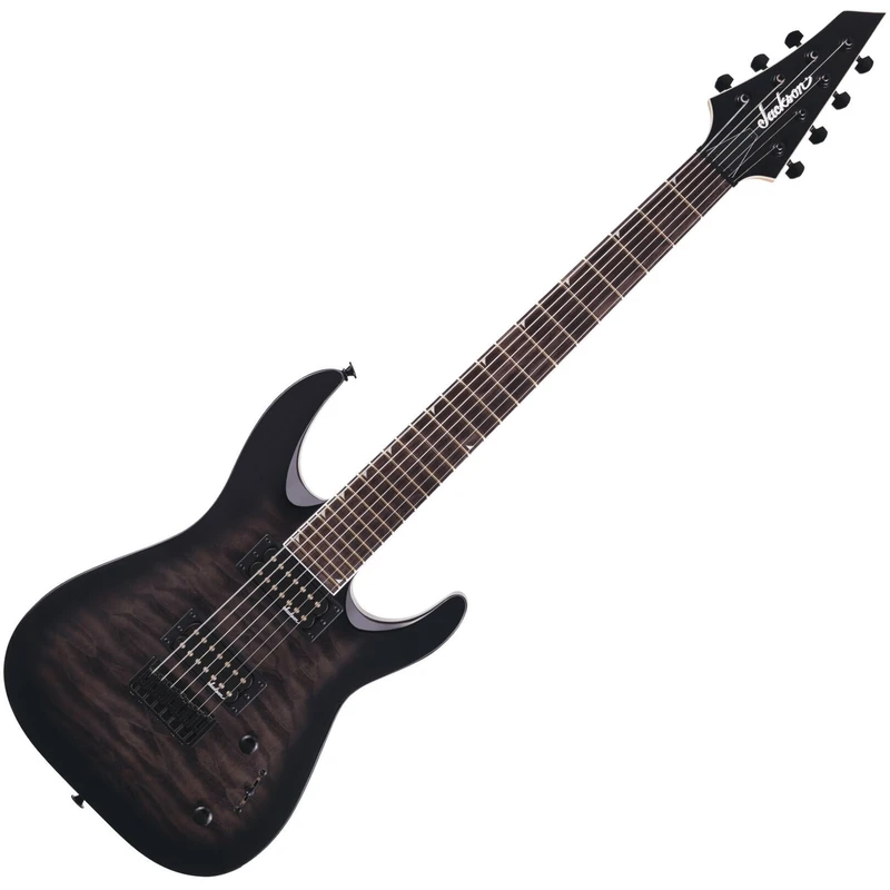 Jackson JS Series Dinky Arch Top JS22Q-7 DKA HT AH Transparent Black Burst