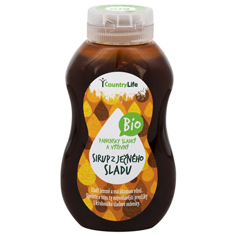 Country Life Bio Sirup ječný se sladem - přírodní sladidlo 250 ml