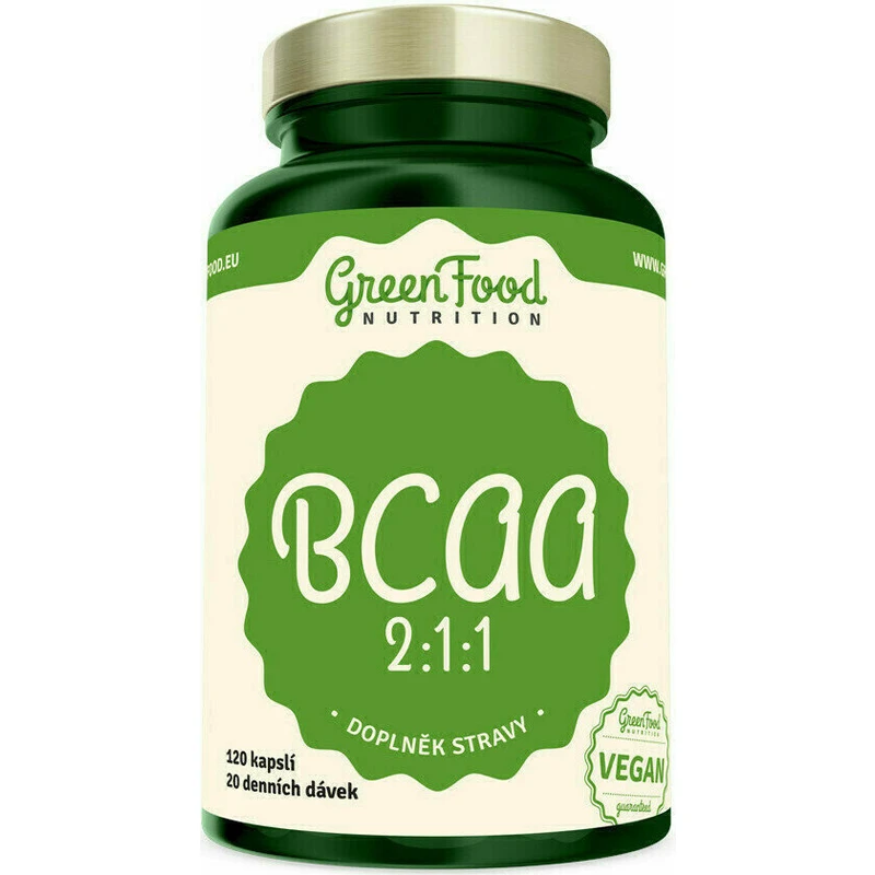 GreenFood BCAA 2:1:1 120 kapslí